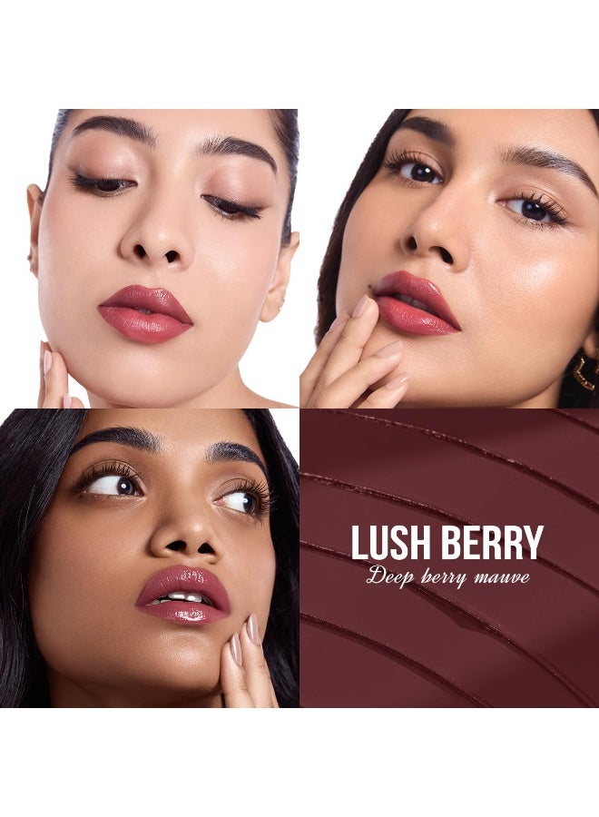 Staze 9to9 Y.U.M.M.Y Lip Gloss Balm | Intense High-Shine Gloss Finish | With SPF 15 | Lightweight | 02 Lush Berry | 2g - Image 2